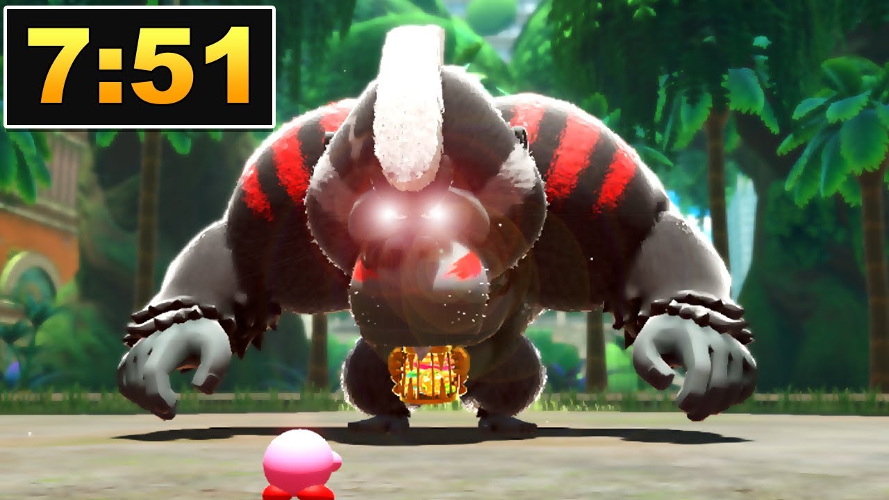 Kirby and the Forgotten Land Demo Any% Speedrun in 