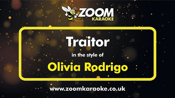 Olivia Rodrigo - Traitor (With Oohs & Aahs BVs Only) - Karaoke Version from Zoom Karaoke