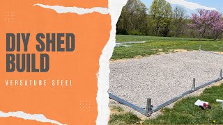 DIY Build of our Versatube Shed. #diy