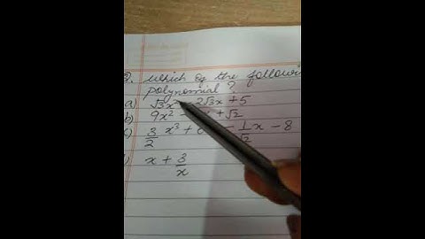 Polynomial ( multiple choice)#shorts#youtubeshorts