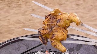 Chicken BBQ - مرغ ذغالی در ساحل جزیره قشم