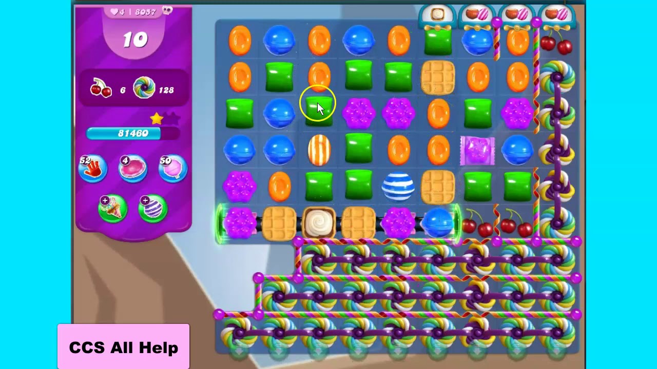 Candy Crush Saga All Help: Candy Crush Saga Level 8057 Tips and video