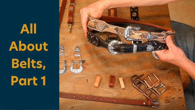 Making a SIMPLE Leather Roller Buckle Belt 