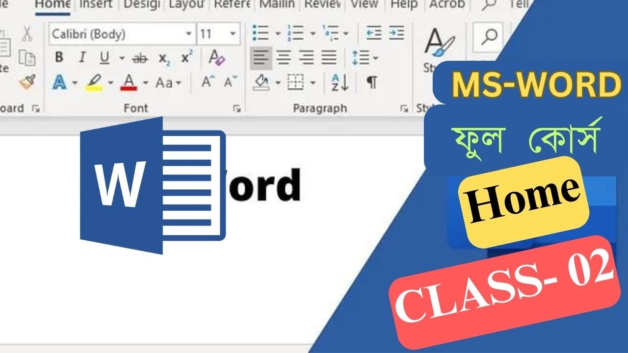 0২ - Microsoft Word Full Course in Bangla | MS Word A - Z Tutorial in ...