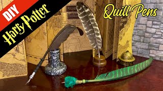 ⚡️Harry Potter DIY: Feather Quill Pens + Quill Holders