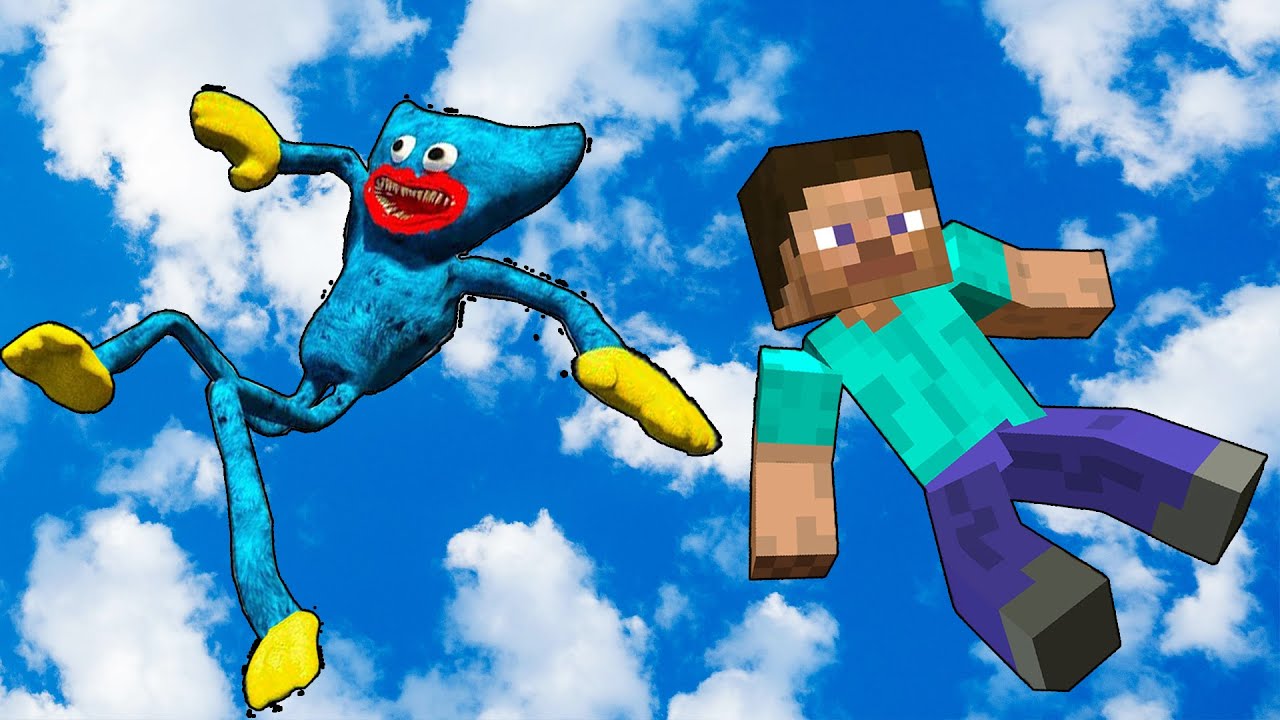 Minecraft: Ragdoll Jumps and Falls - [Poppy Playtime, GMOD] - Episode 8