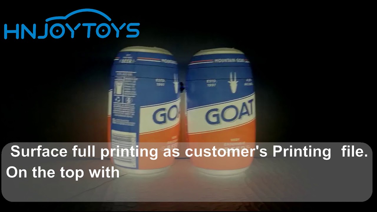 2m height airtight inflatable beer can