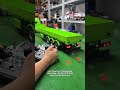 The customized 3 axle 2 in 1 multi functional flatbed trailer has a light system installed!