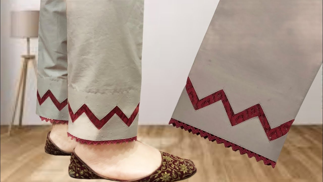 beautiful trouser design Eid special || #nabiladressingdesigner