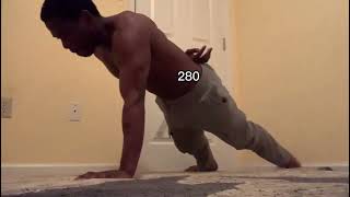 Doing 300 One arm push ups everyday for 1 week