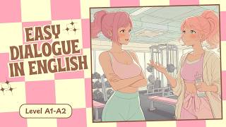 Easy English Conversation About Exercise & Healthy Life 💪💗 Beginners A1 - A2 Listening Practice