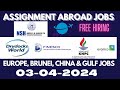 Assignment abroad times today newspaper  gulf and abroad jobs vacancies