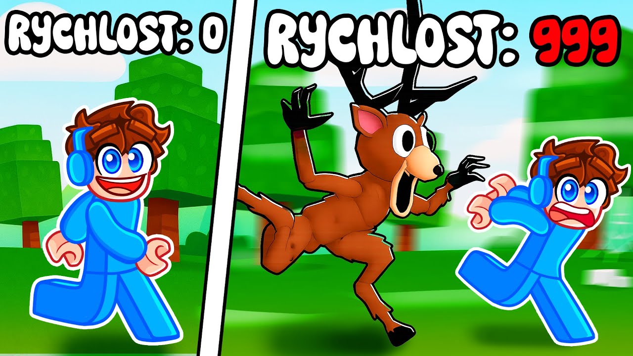 Utíkám před DEER Příšerou, ale Každá SEKUNDA +1 RYCHLOST!