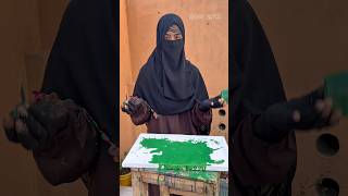 Allahu Akbar❤️Calligraphy Art | Bold Islamic Canvas Painting#shorts