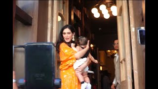 Pankhuri Awasthy Rode With Her Daughter Present At Gauhar Khan Son Birthday