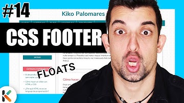 💙 CSS del footer  - Crea una página web con elementos Flotantes [Proyecto de CSS desde cero]