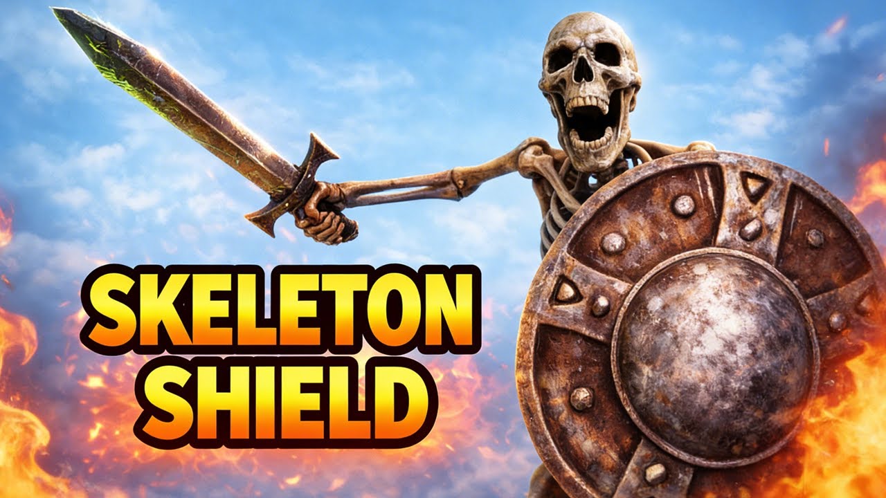 Мем «Скелетный щит» – Разные годы (6 эпох)