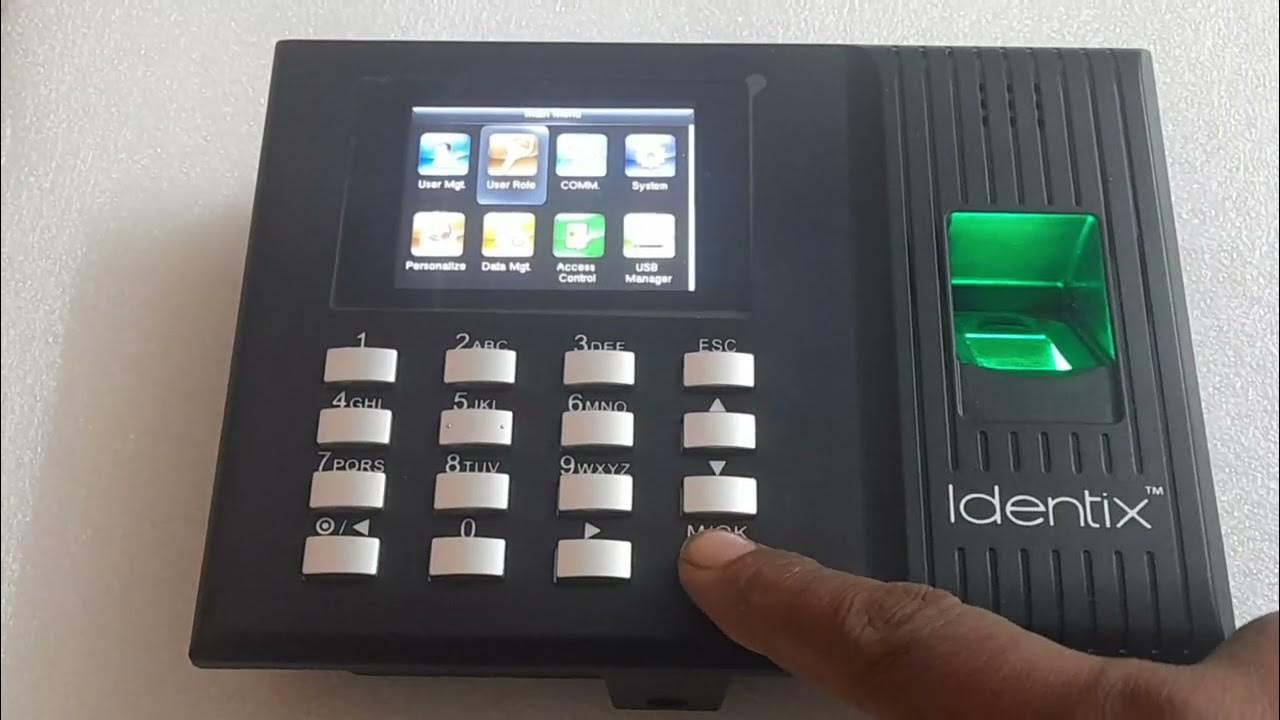 WHAT IS USER ROLE FEATURE IN ESSL BIOMETRIC TIME ATTENDANCE MACHINE K90