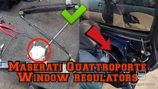 2006 Maserati Quattroporte Windows doesn't go up or down fix repair windows regulators