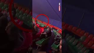 Rusya'da bir sirkte, kafesinden kurtulan kaplan seyircilerin arasına daldı