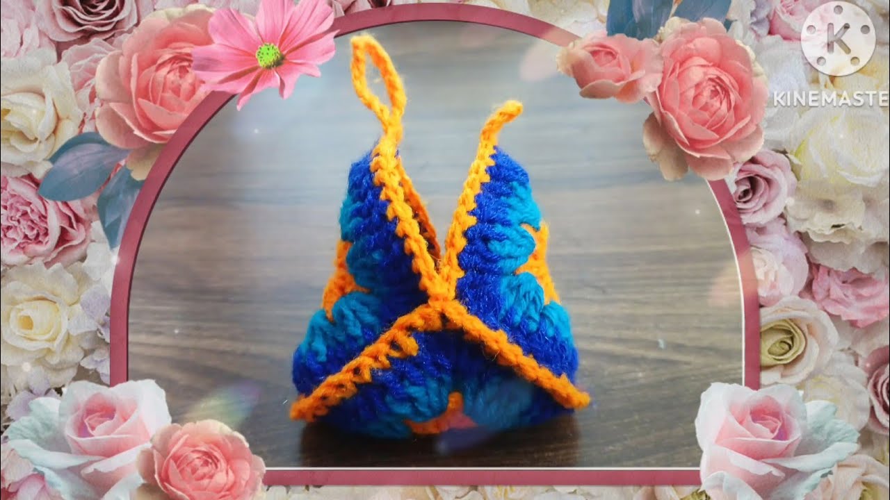 How to make Triangle Mini pouch /woolencreations/diy - YouTube