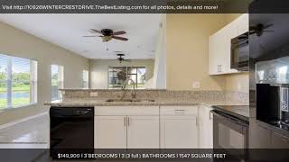 10926 WINTER CREST DRIVE, RIVERVIEW, FL Presented by Jennifer Fieo.