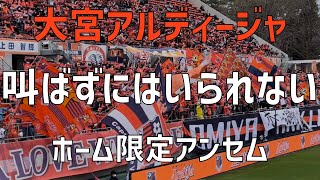 【ホーム限定アンセム】叫ばずにはいられない（大宮アルディージャ）NACK5スタジアム大宮｜CHEER SONG（OMIYA ARDIJA）