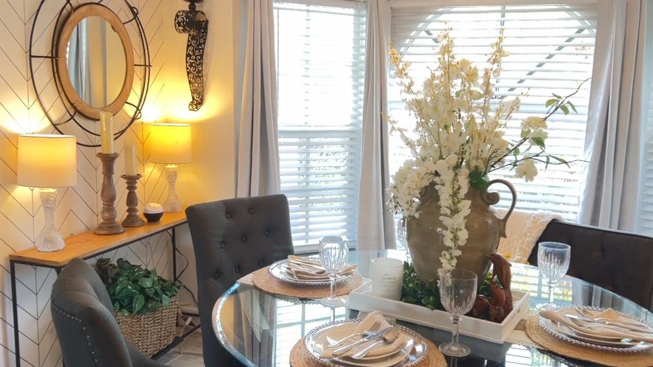 Modern rustic farmhouse dining room (summer vibe)