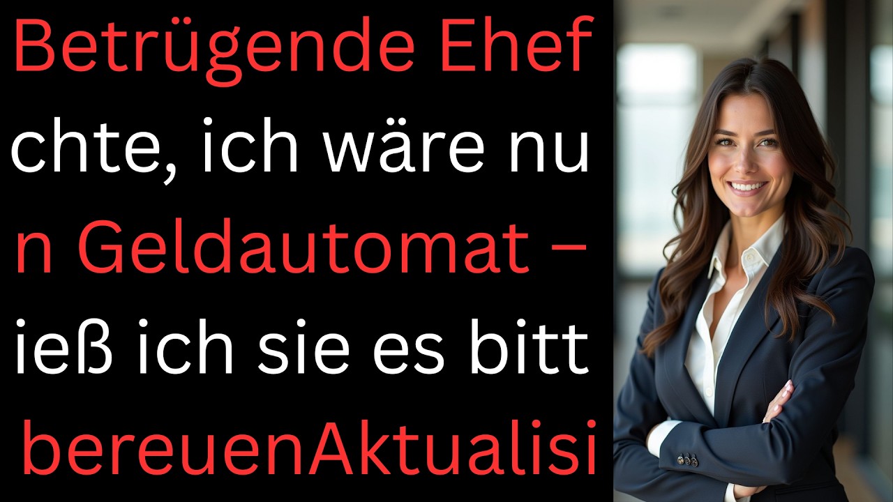 Meine fremdgehende Frau hielt mich für einen Geldautomaten – bis sie es bitter bereute