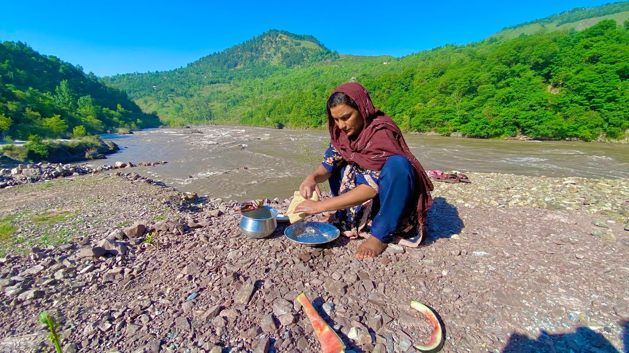 Azad Cook Azad Kashmir Ep 06 // Neelam Nadi with cooking kar rahi hun aaj main ...