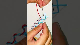 Hand embroidery borderline embroidery design #borderline #embroiderylover #youtubeshorts #viralvideo