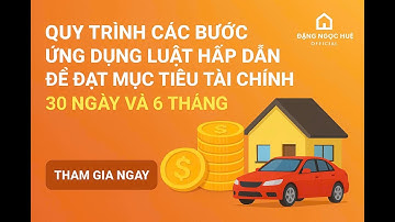 QUY TRÌNH CÁC BƯỚC ỨNG DỤNG LUẬT HẤP DẪN ĐỂ ĐẠT MỤC TIÊU TÀI CHÍNH 30 NGÀY VÀ 6 THÁNG