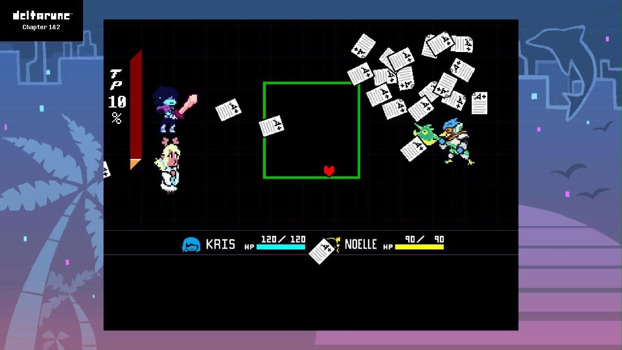 DELTARUNE Chapter 2 Pacifist Berdly 2 No Hit - YouTube
