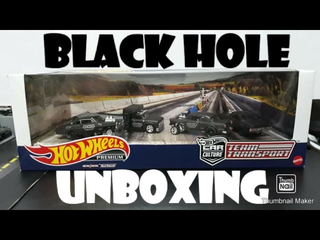 Unboxing Hot Wheels Black Hole Team Transport set with 55 Chevy