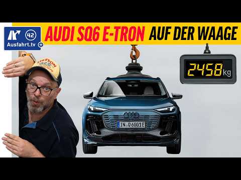 What does the Audi SQ6 e-tron quattro really weigh? Curb weight, payload weighed