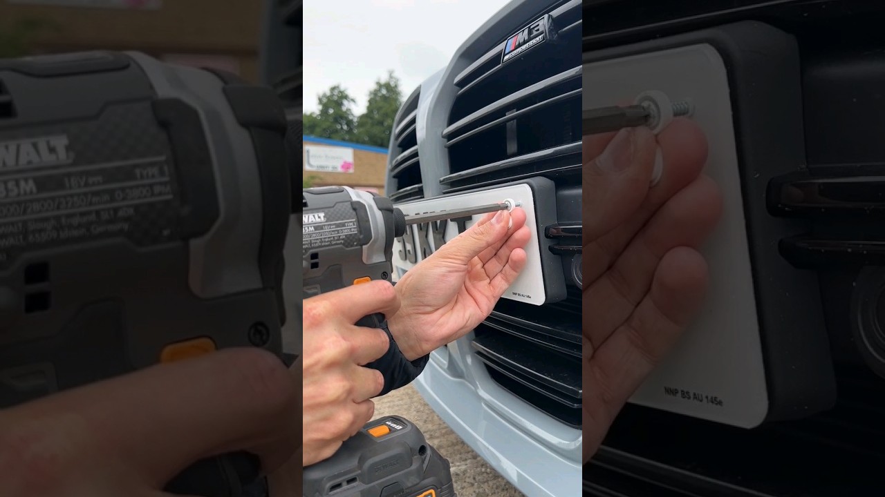 How to fit 4D number plates on a new BMW M4 utopiaplates 4dplates 