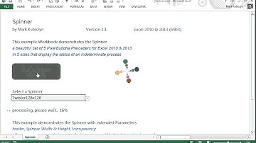 PixelBuddha Spinner Preloader for Excel in 2 sizes