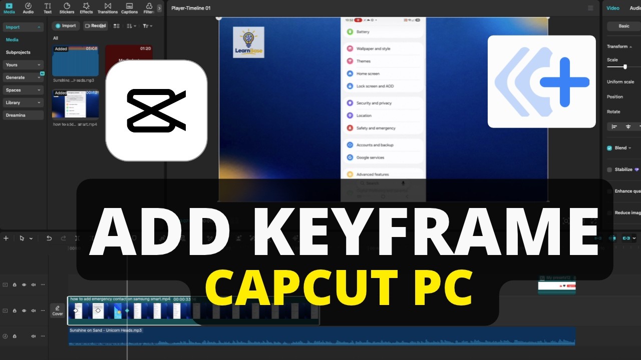 How to Add Keyframe in CapCut PC [Full Guide] - YouTube