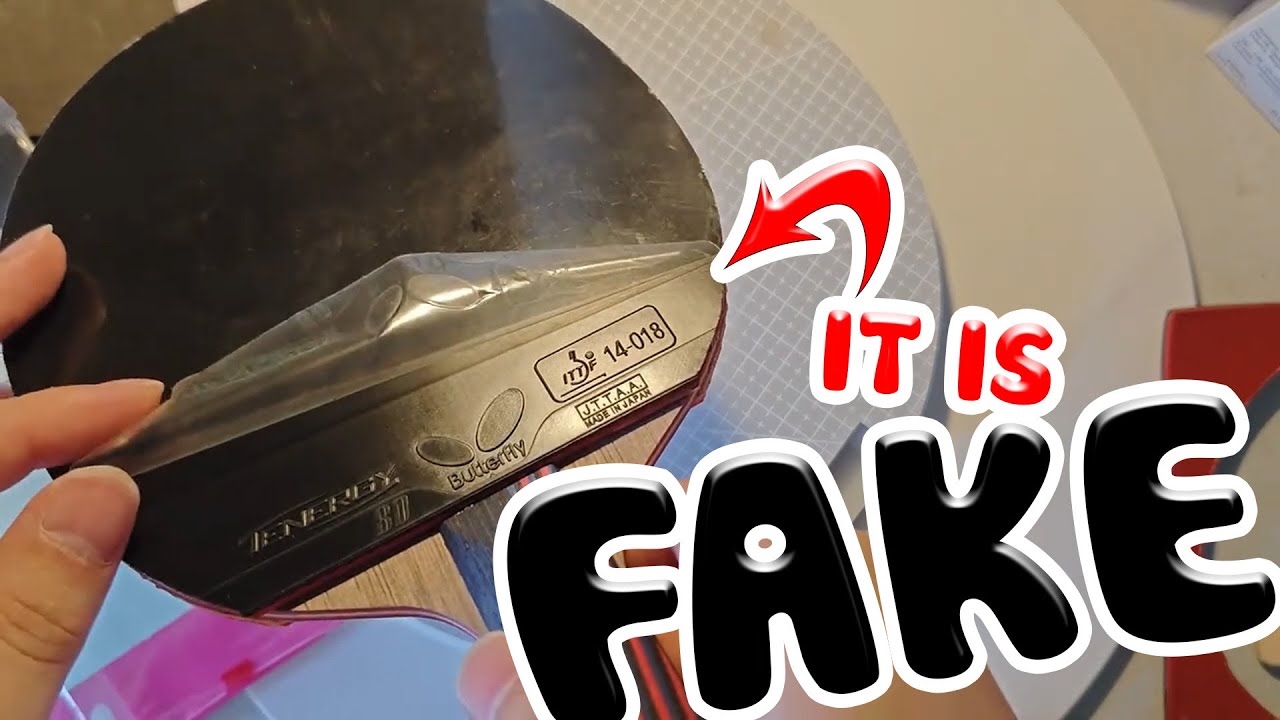 Butterfly FAKE Rubber, How to Identify Them?