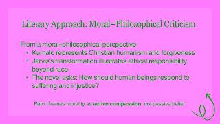 Cry, The Beloved Country