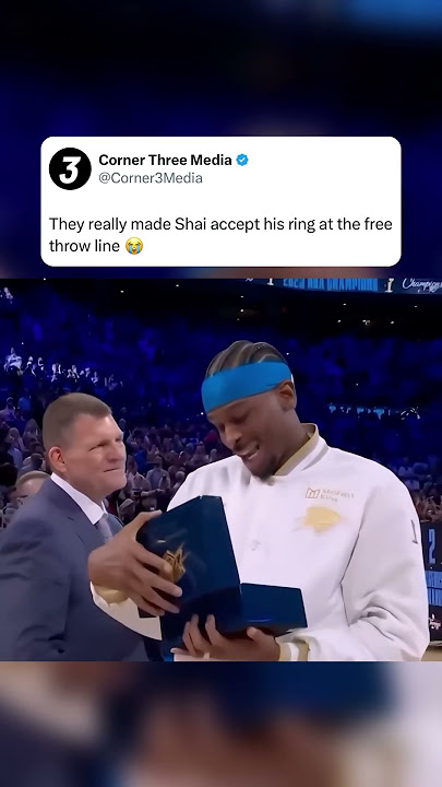 Look where Shai got his ring 😂