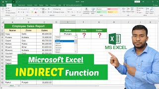 MS Excel - INDIRECT Function | INDIRECT Function in Microsoft Excel