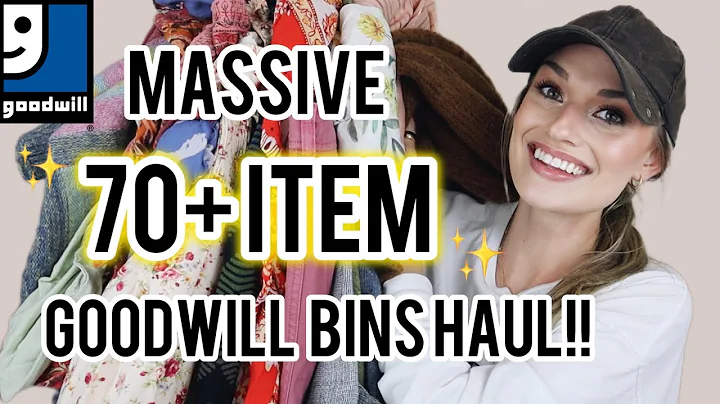 MASSIVE 70+ Item Goodwill Bins Thrift Haul! Amazing Finds to Resell on Poshmark for a Profit $$