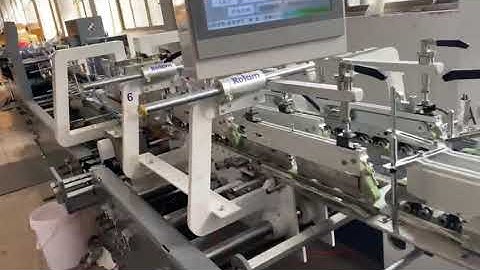 Rolam GS-800 Automatic Folder GLuer with M fold for Socks Box Making