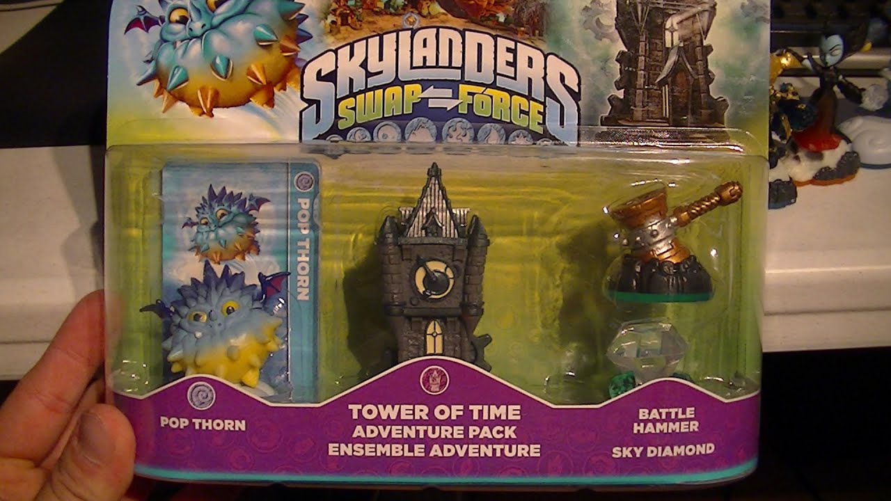 SKYLANDERS SWAP FORCE TOWER OF TIME ADVENTURE PACK UNBOXING YouTube