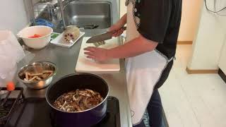 【お料理】我が家の太いキンピラ。