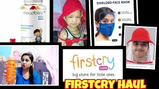 FIRSTCRY HAUL // must buy items in this covid|| shield cap mask for babies 2+