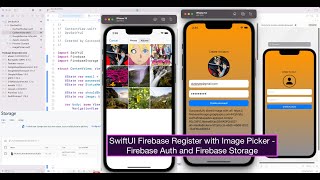 SwiftUI Firebase Register with Image Picker - Firebase Auth and Firebase Storage