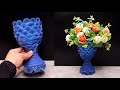 DIY Plastic Bottle Flower Vase Ideas | Membuat vas bunga cantik dari BOTOL PLASTIK bekas