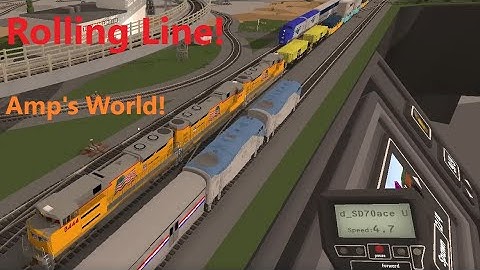 Rolling Line Gameplay by a kid! Trains for kids!